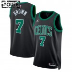 Maillot NBA Boston Celtics Jaylen Brown 7 Jordan 2022-23 Statement Edition Vert Swingman - Enfant